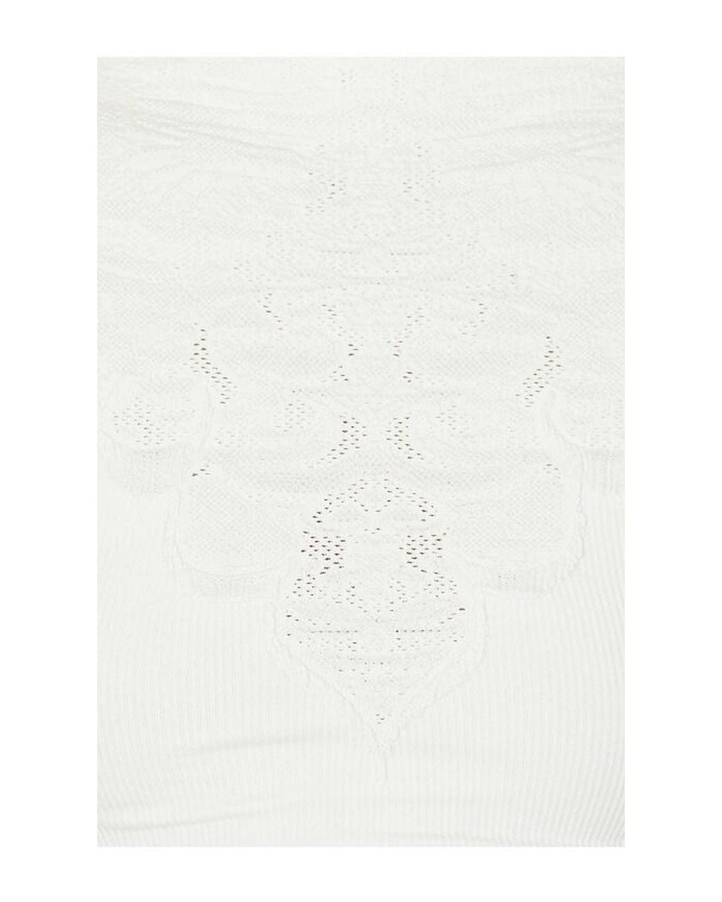 Free People White Mixed Feelings Mock Neck Tee