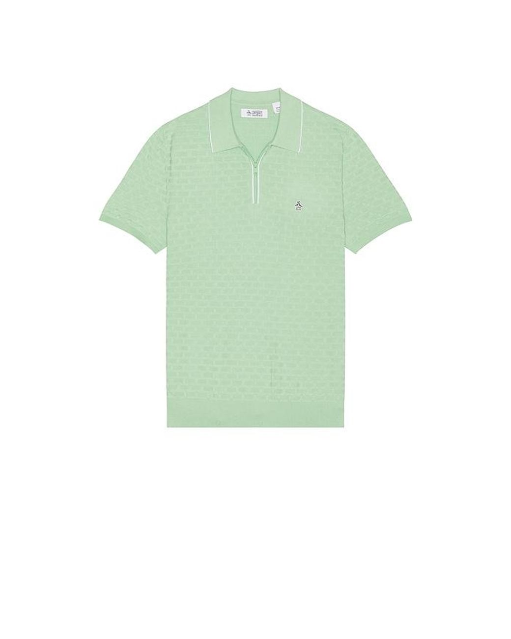 Original Penguin Green Links Stitch Polo for men