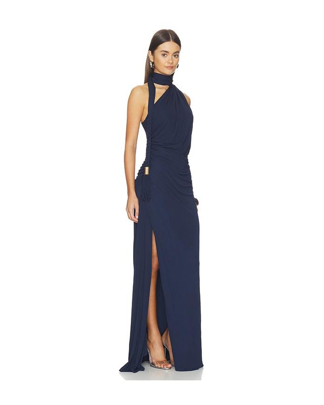 Jonathan Simkhai Blue Drapiertes Jerseykleid Moira