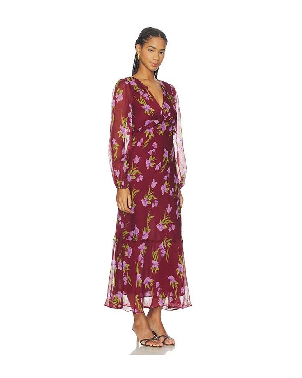 Astr Red Calantha Dress