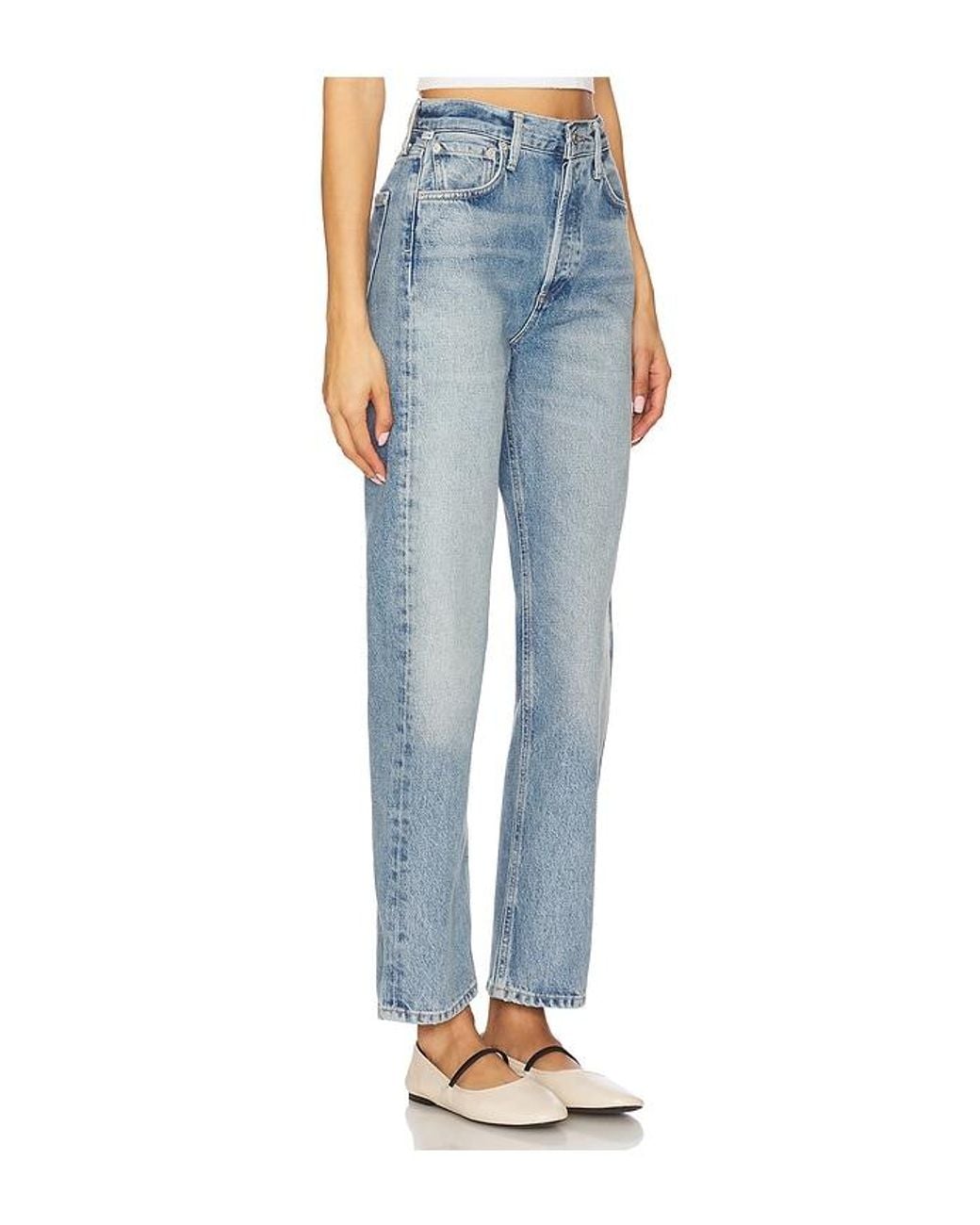 Citizens of Humanity Blue Blaine High Rise Straight Jeans