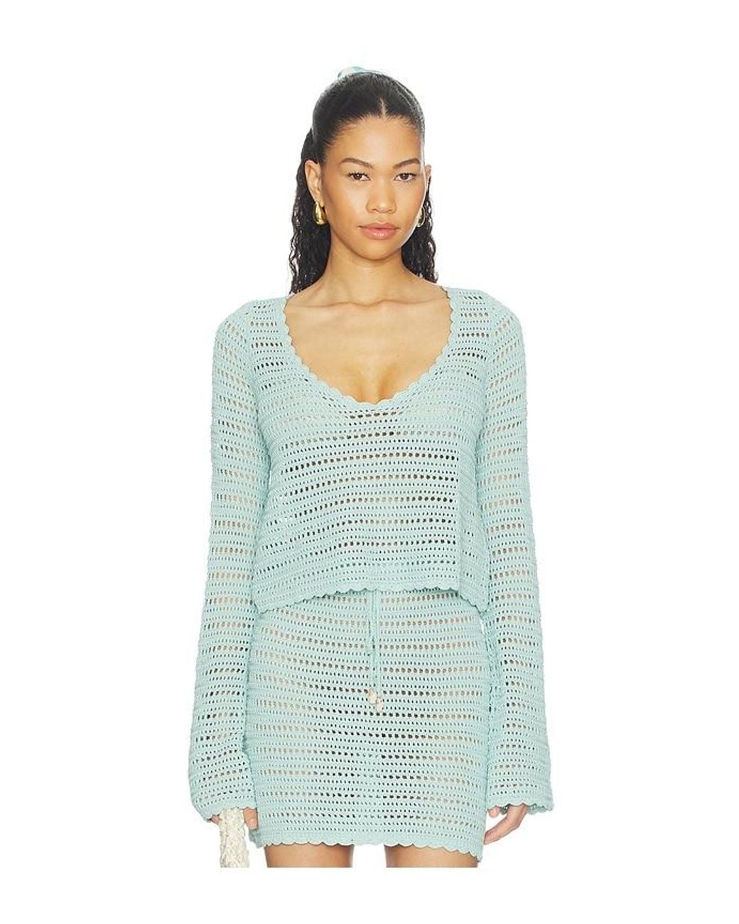 Show Me Your Mumu Blue Offshore Top