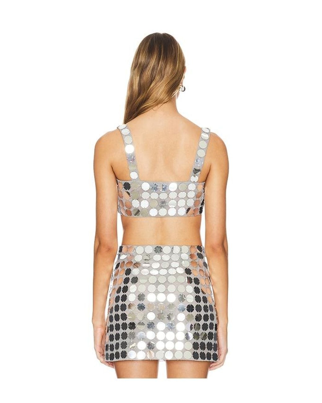 Lovers + Friends Multicolor Gilles Sequin Crop Top