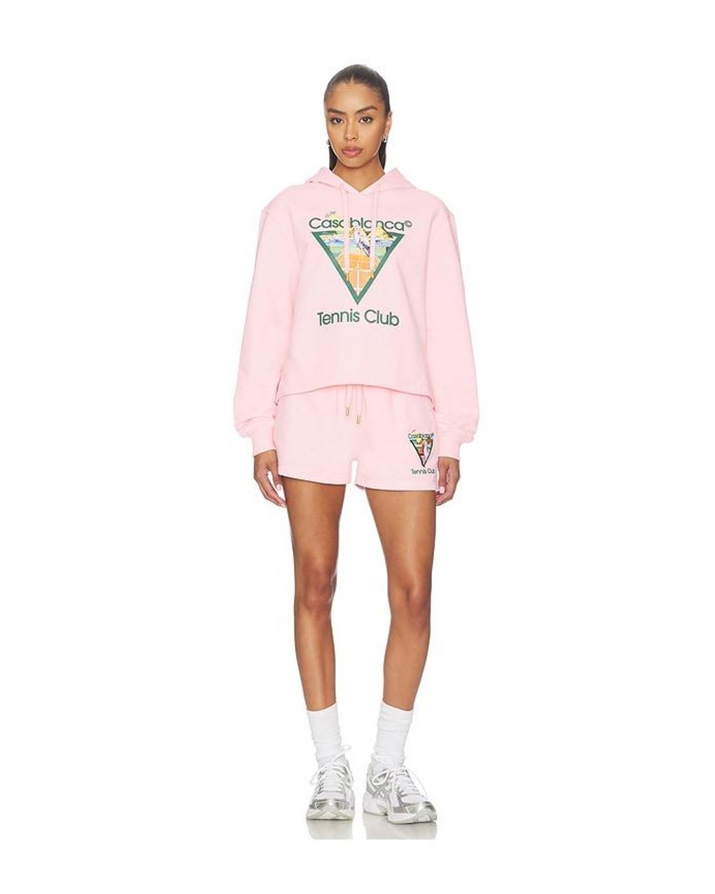 Casablanca Pink Tennis Club Classic Shorts