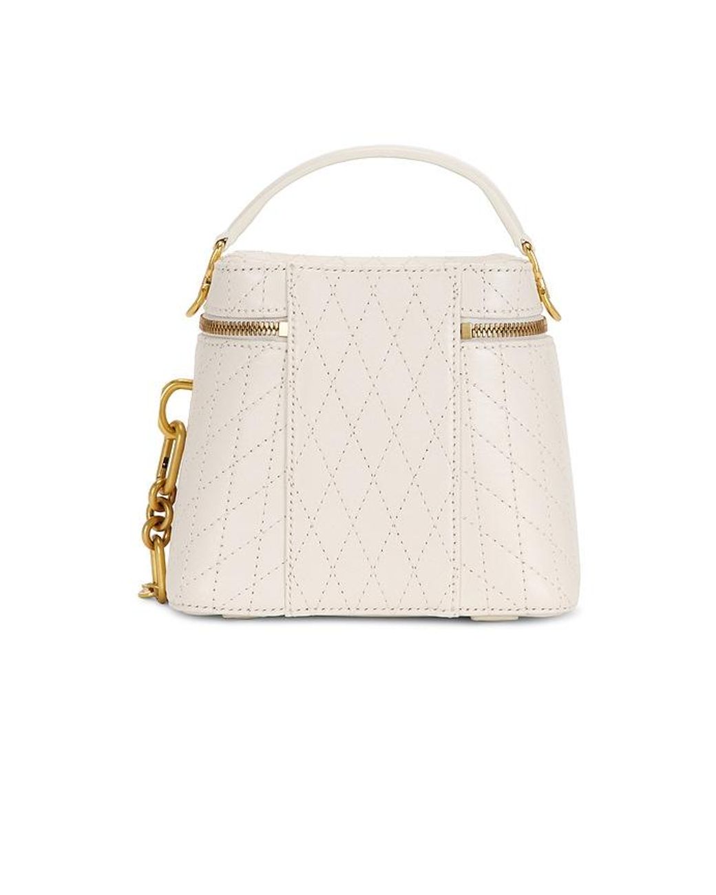 Balmain White Pulse Vanity-stitched Bag