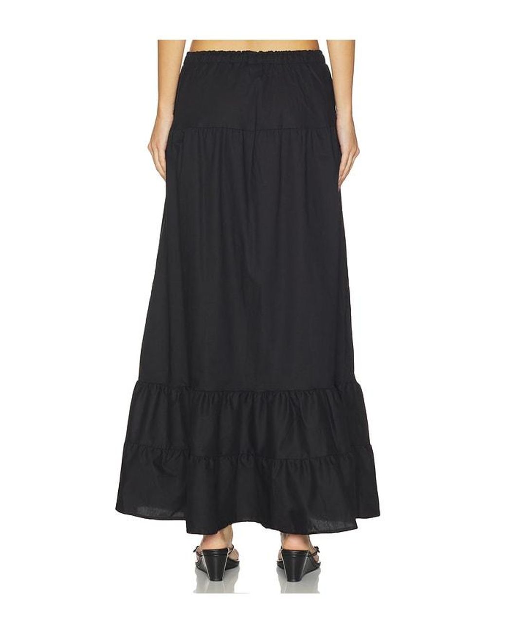 Peixoto Black Riley Maxi Skirt