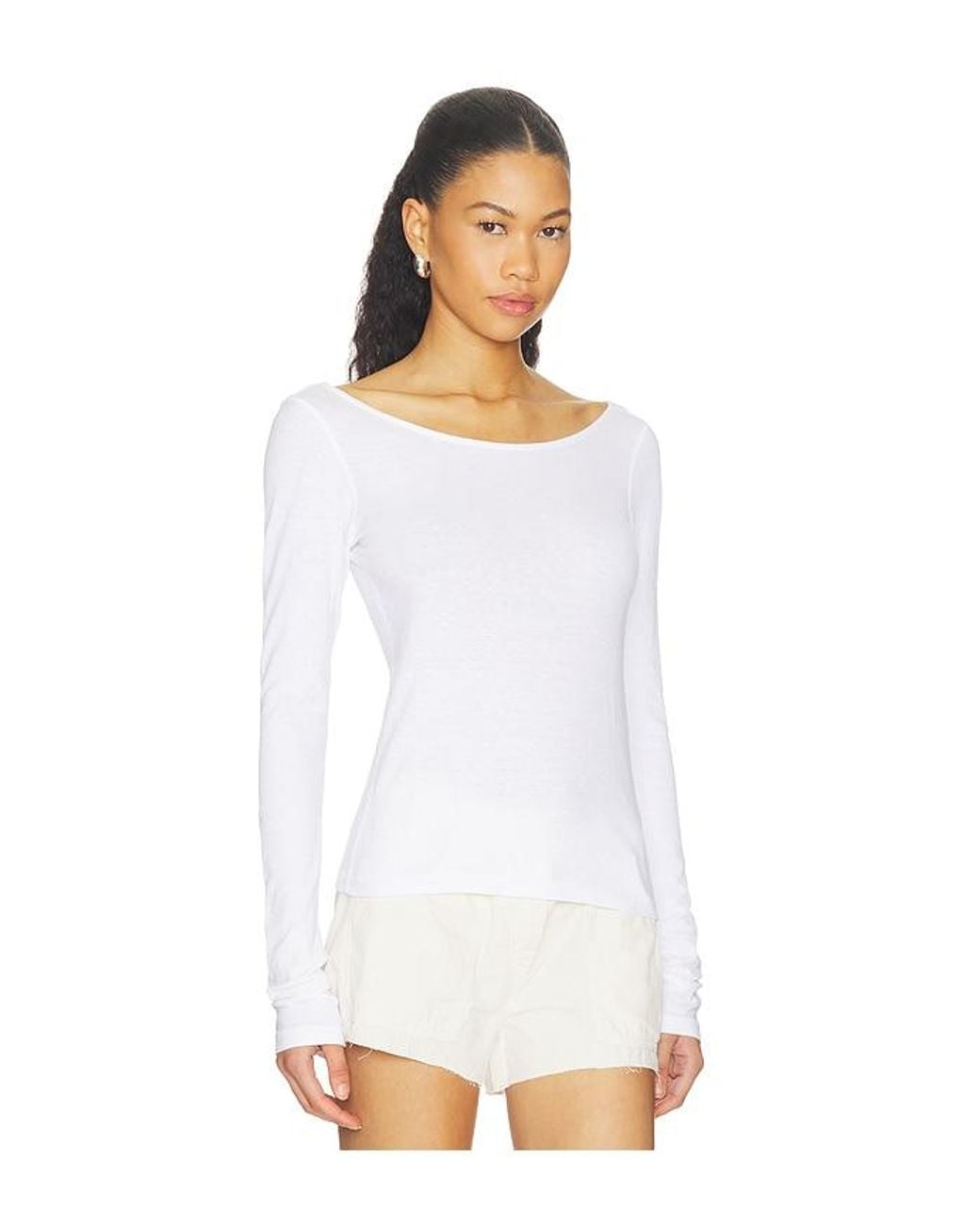 Re/done White Monroe Tee