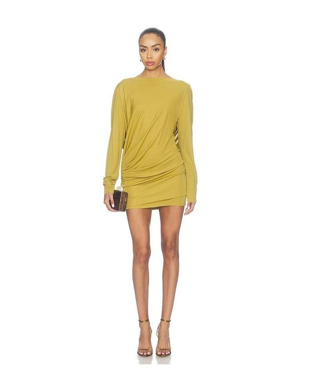 Ronny Kobo Yellow Nia Dress
