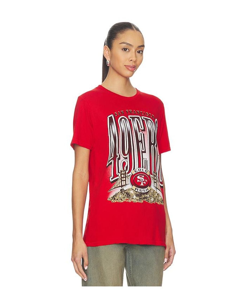 Junk Food Vintage-T-Shirt 49Ers Rush in Red für Herren