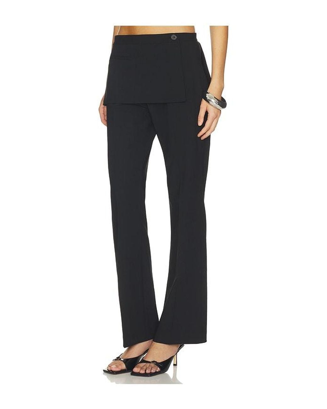 Sandy Liang Black Mulberry Pant