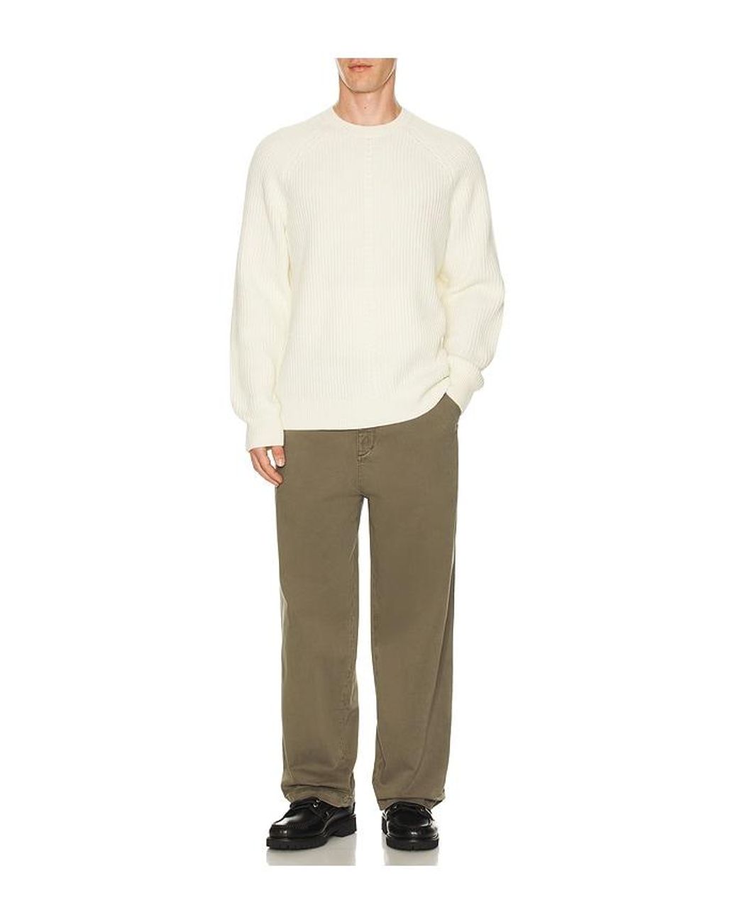 FRAME Green Cotton Chino Pants for men