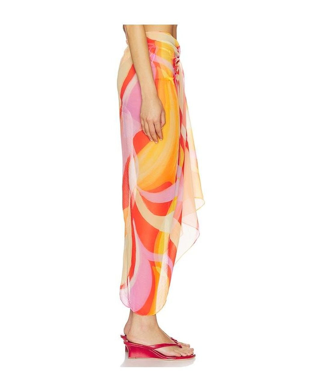 Away That Day Orange Santorini Sarong