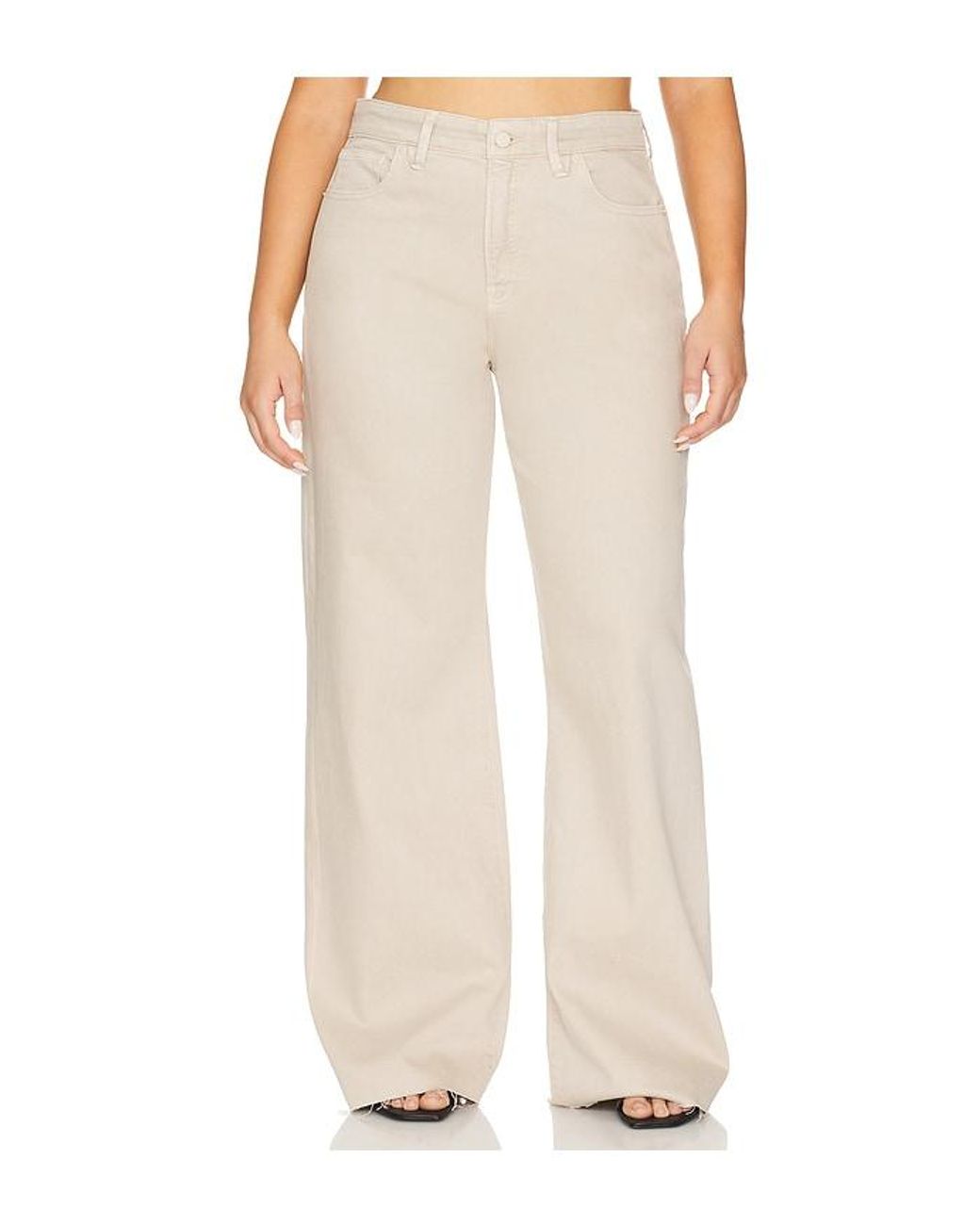 GOOD AMERICAN White Good Ease Relaxed Jeans