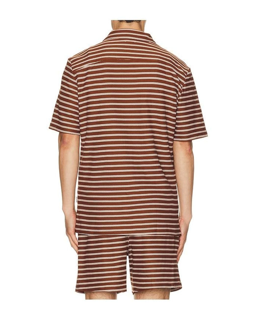 BOUND Hemd Stripe in Red für Herren