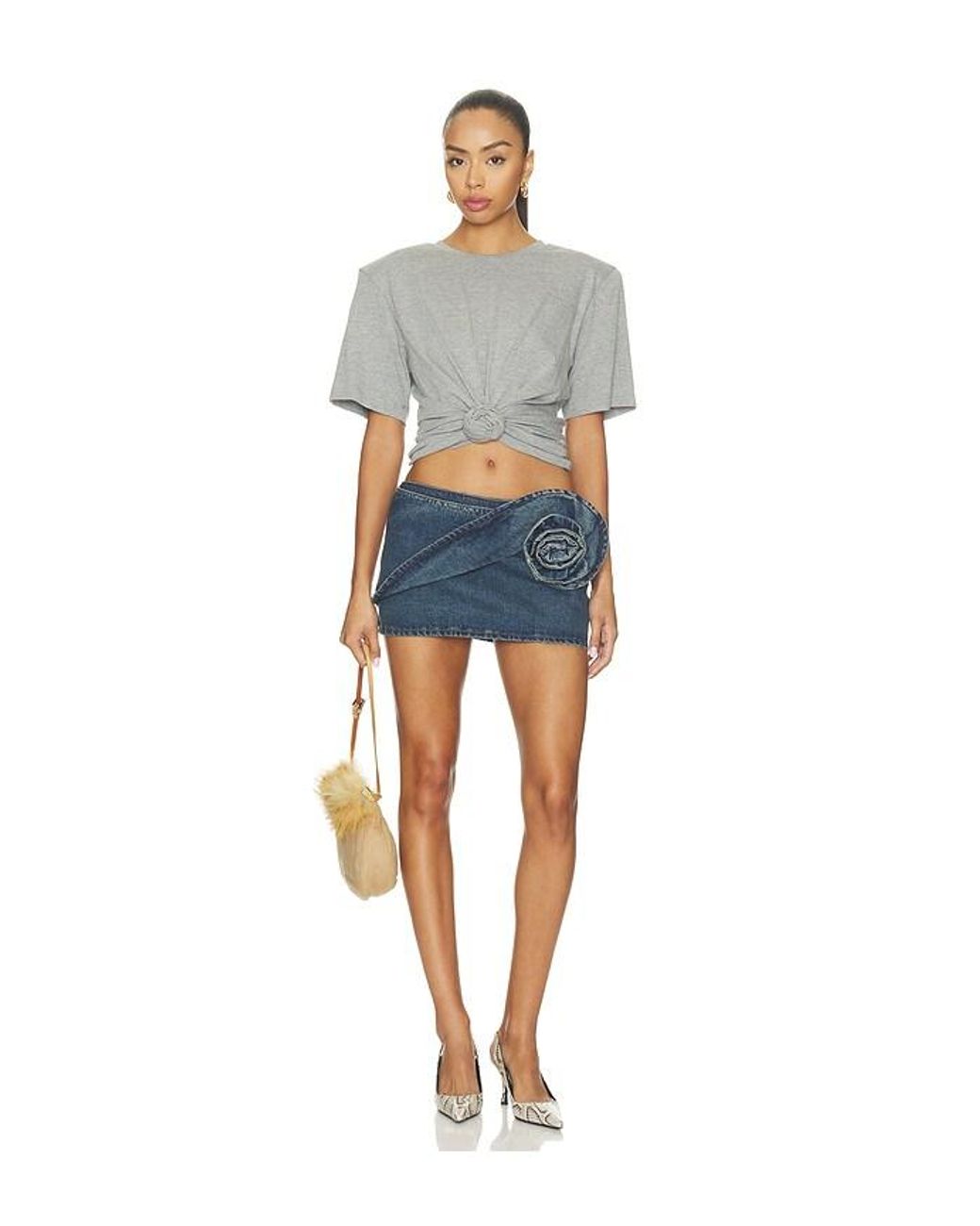 Magda Butrym Gray T-Shirt 01
