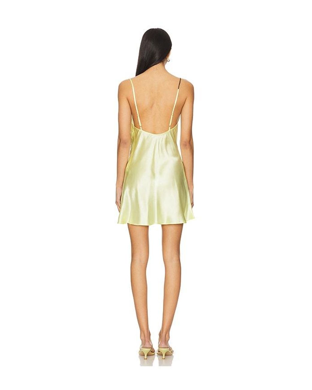 Leslie Amon Yellow Galli Mini Dress