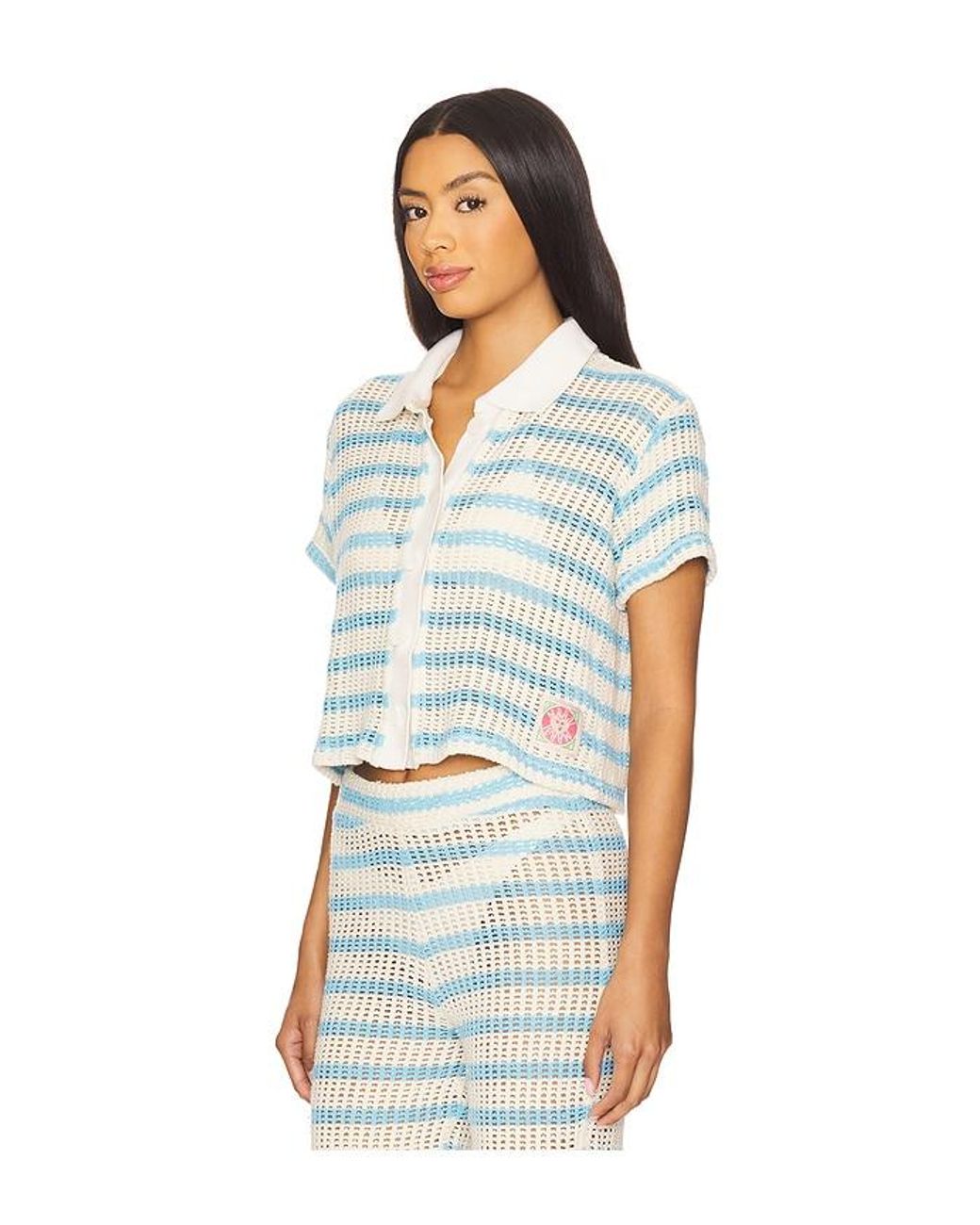 Maaji White Wavy Shirt