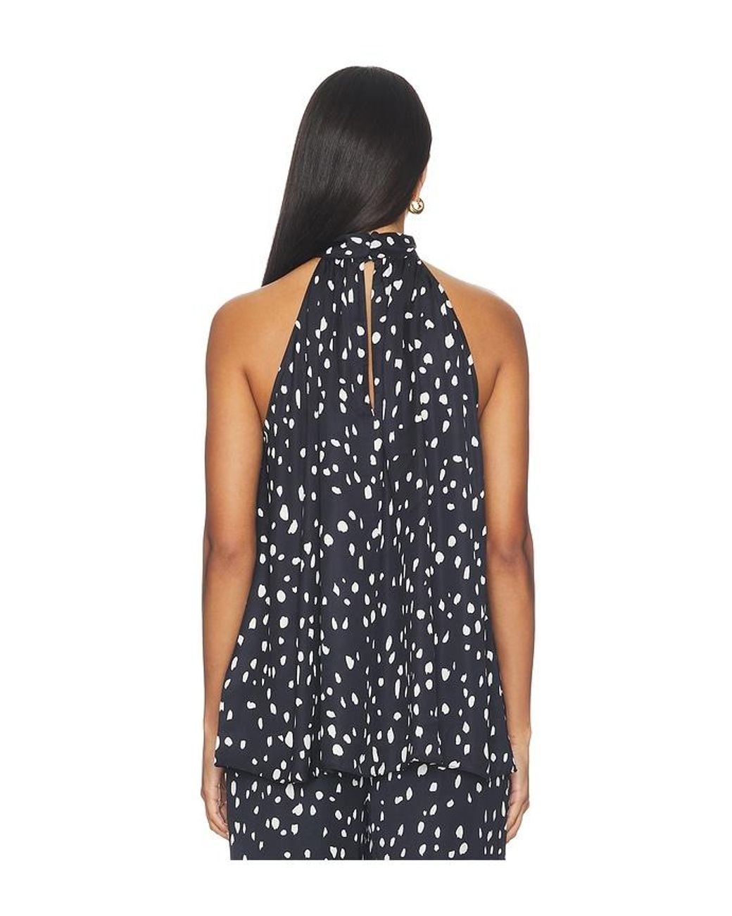Hemant & Nandita Blue Halter Neck Top