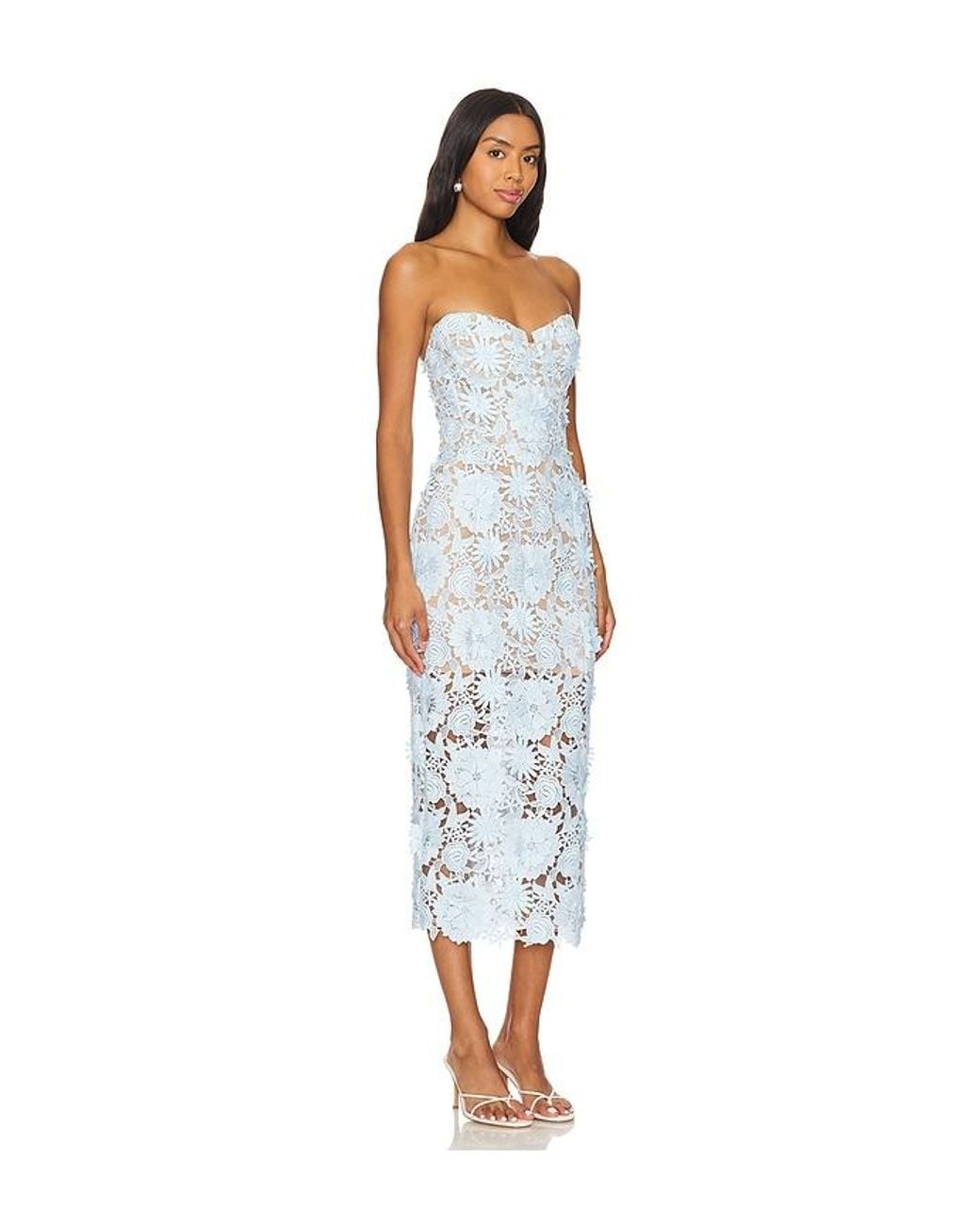 Bronx and Banco White X Revolve Jasmine Midi Dress