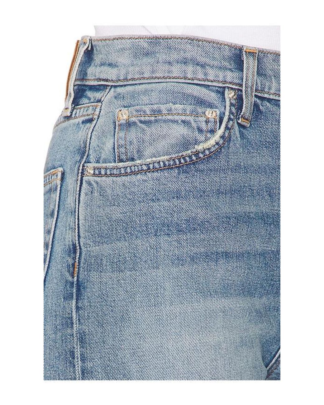 GRLFRND Blue Brooklyn High Rise Straight