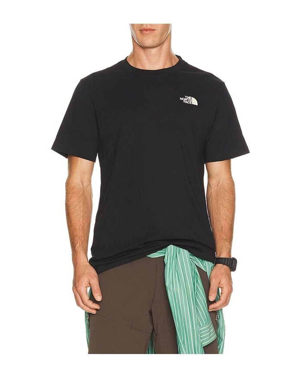 The North Face Black Never Stop Postcard Regular Short Sleeve Tee for men