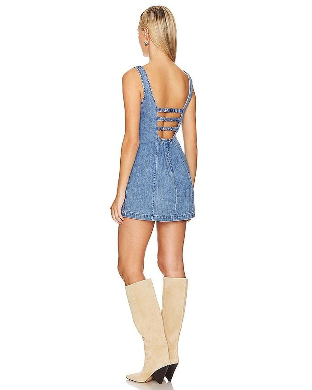 Show Me Your Mumu Blue Steph Mini Dress