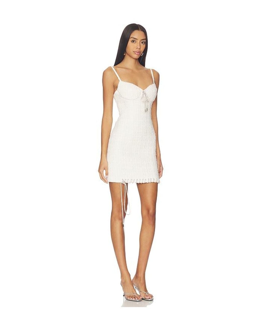 Area White Tweed Lady Mini Dress