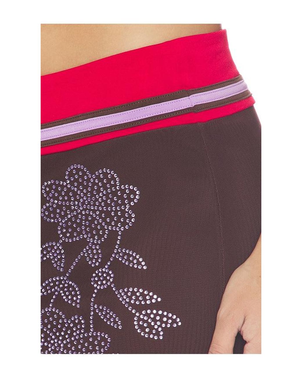 Tiger Mist Red Serah Midi Skirt