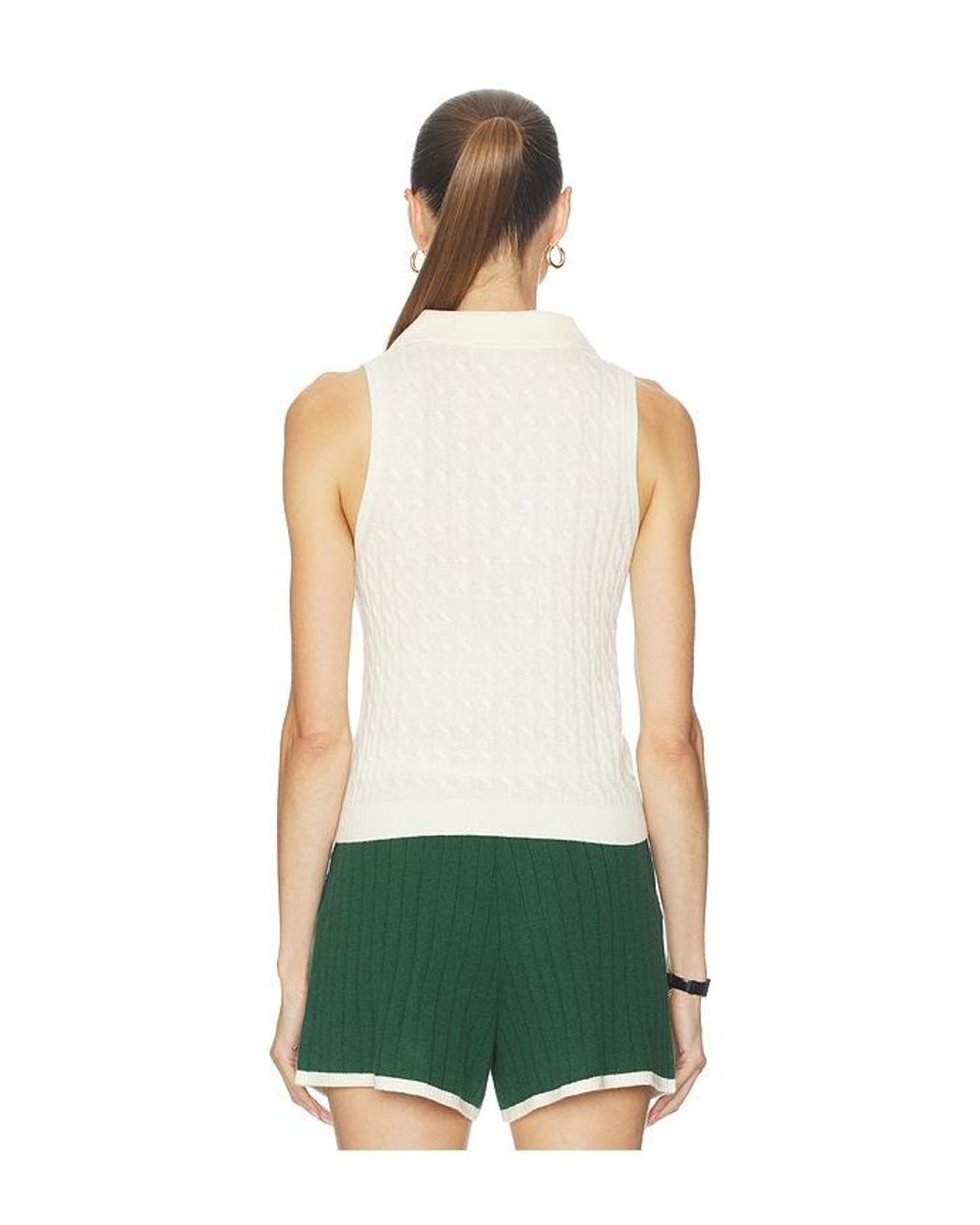 Malbon Green Freya Sweater Vest
