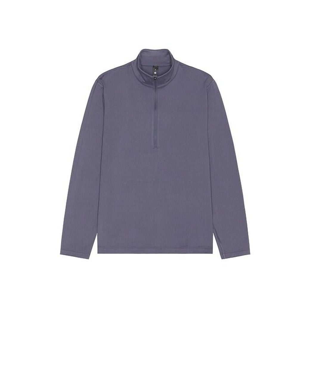 lululemon athletica Blue Soft Jersey Half Zip Sweater for men