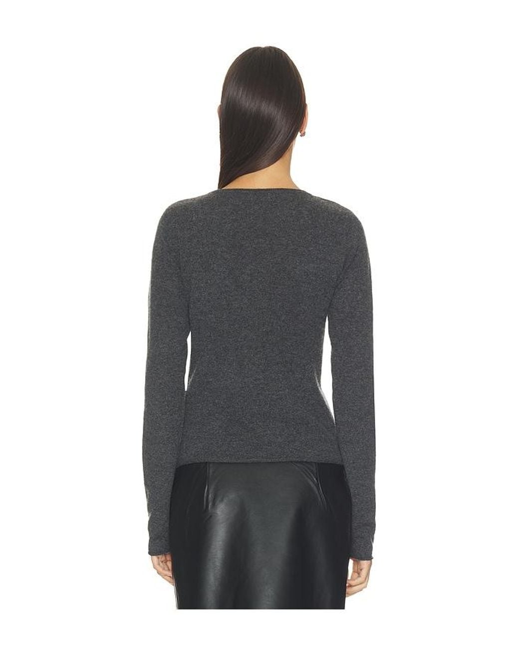 St. Agni Black Fine Merino Wool Long Sleeve Top
