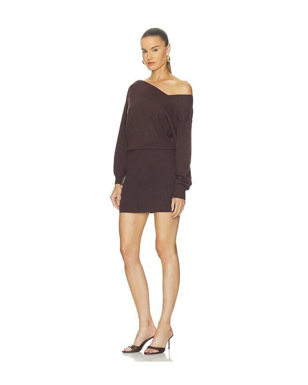 Line & Dot Brown Favorite Sweater Mini Dress