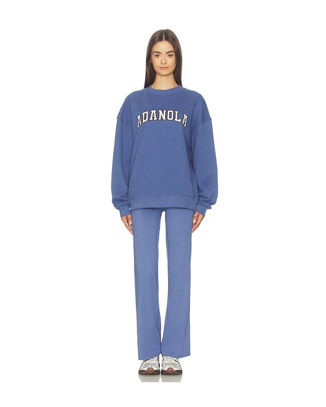 ADANOLA Blue Core Oversized Sweatshirt