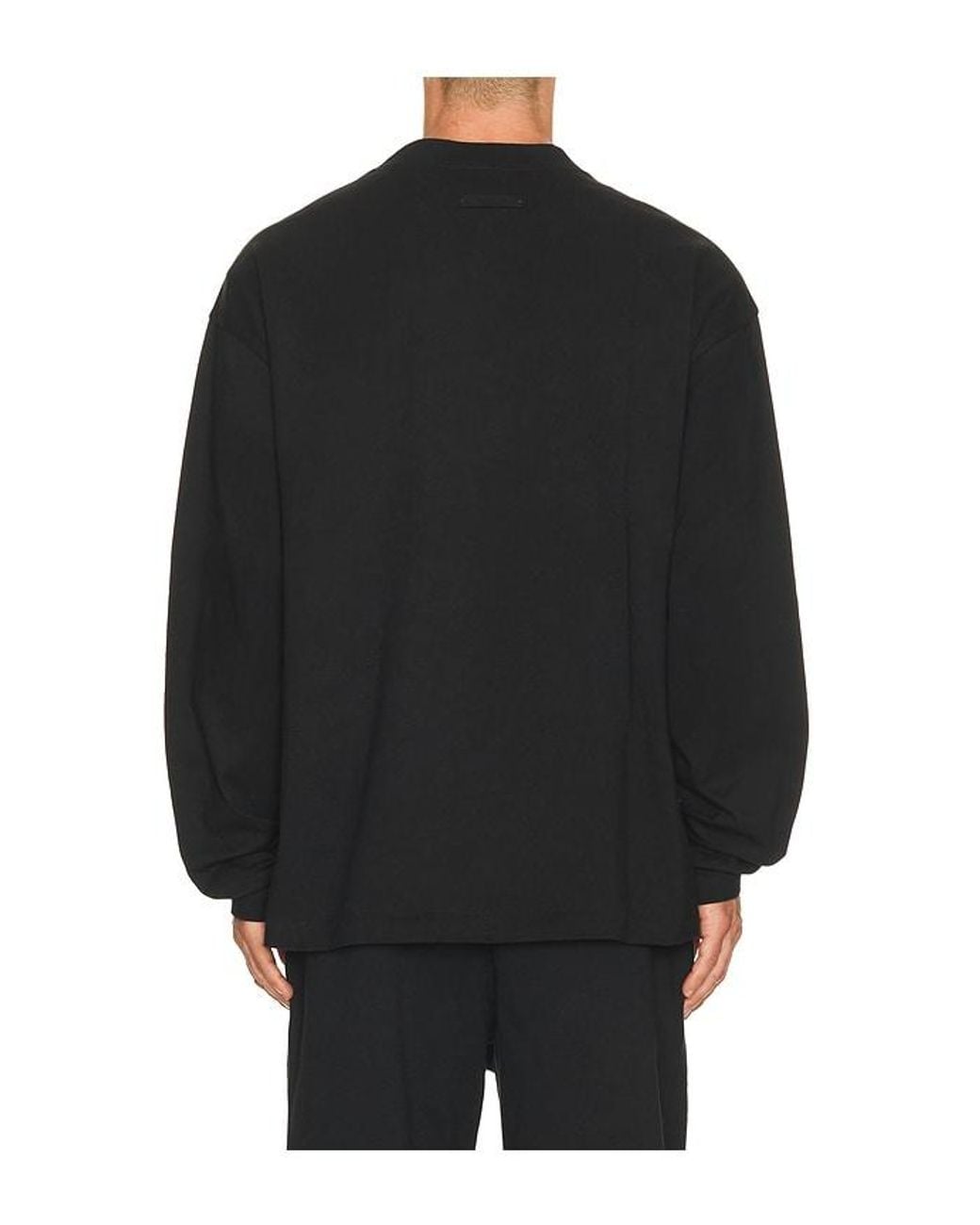 Fear Of God Black Classic Fit Long Sleeve T-Shirt for men