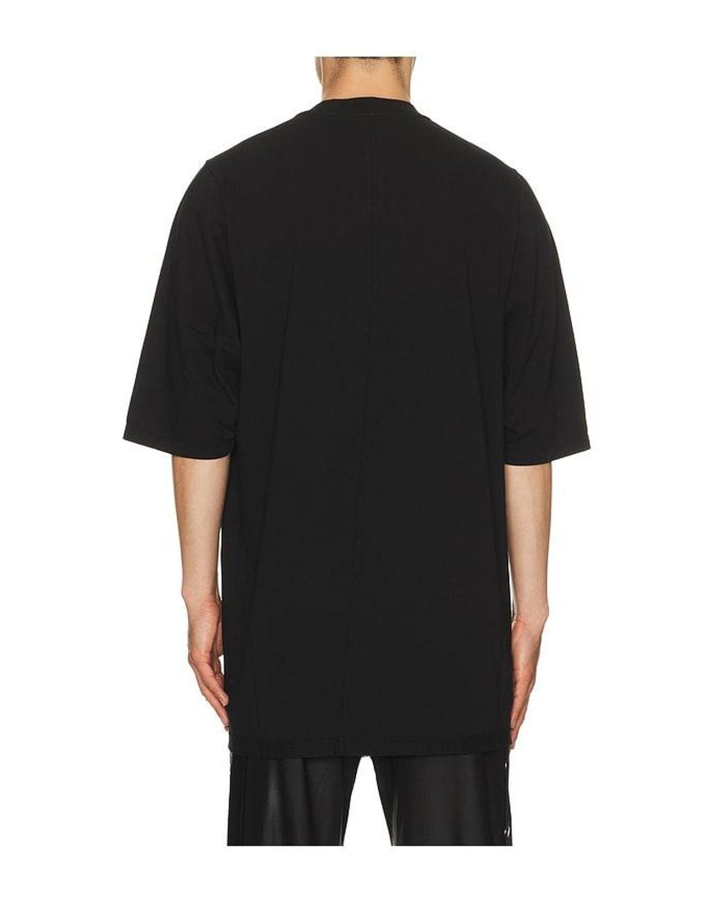 Rick Owens Black Sister Graphic Jumbo Short Sleeve T for men