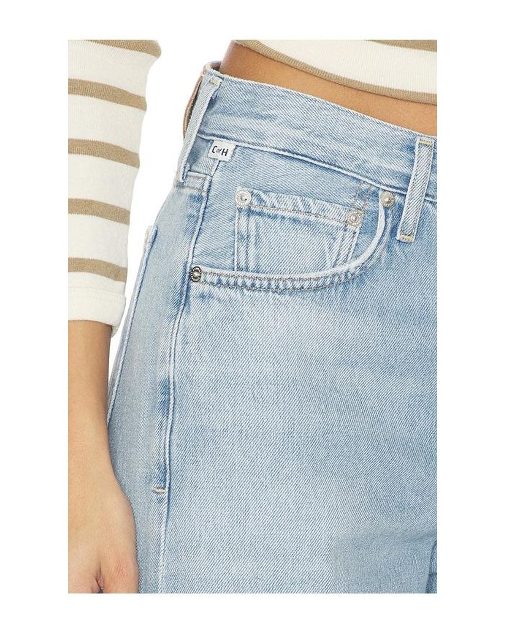 Citizens of Humanity Blue Petite Miro Relaxed Jeans