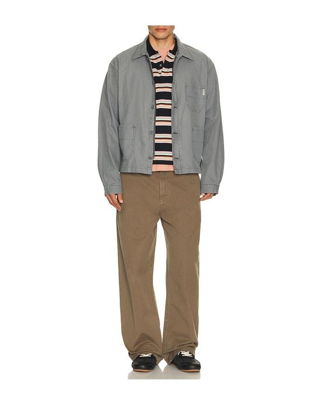 Thisisneverthat Gray Hbt Washed Jacket for men