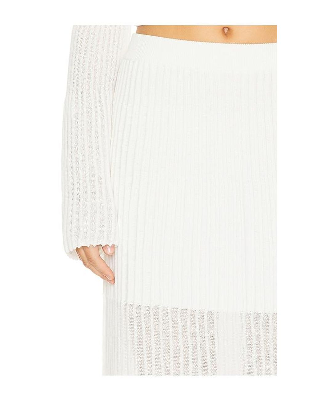 Clea White Manning Knit Skirt