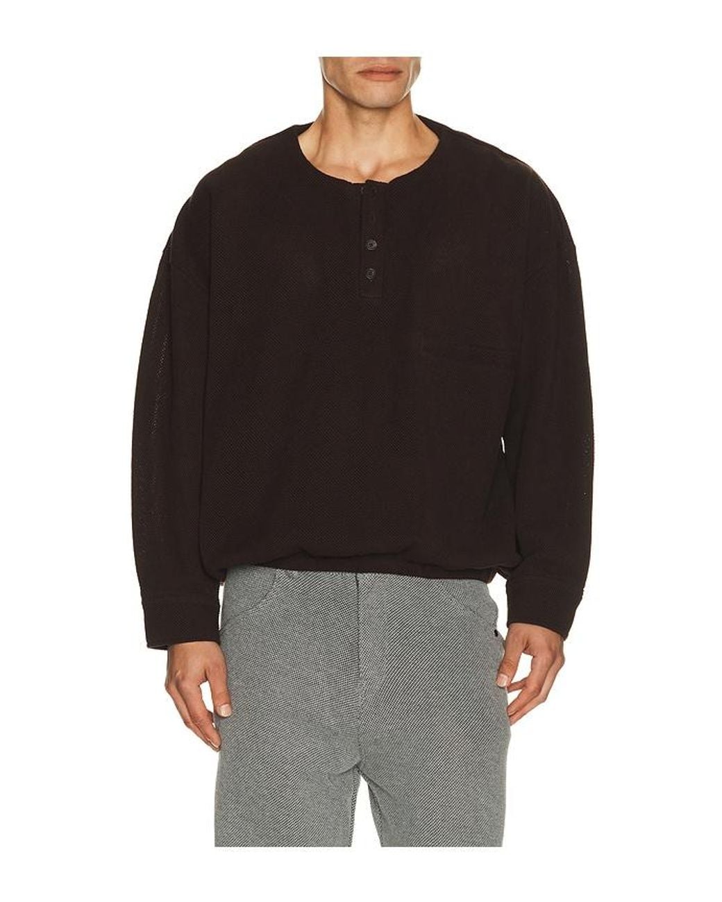 Isa Boulder Black Early Sweater for men