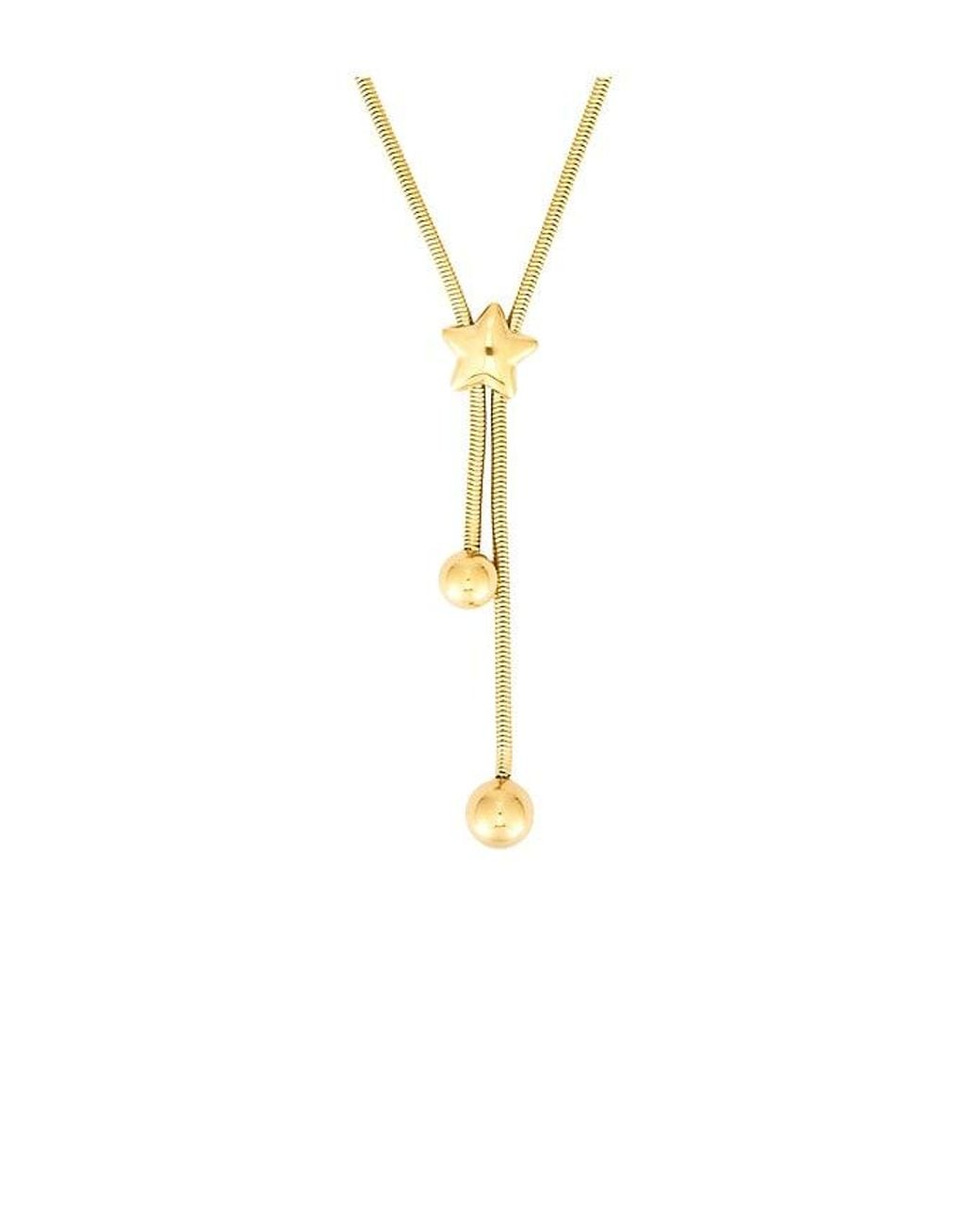 BRACHA Metallic Maven Star Bolo Necklace