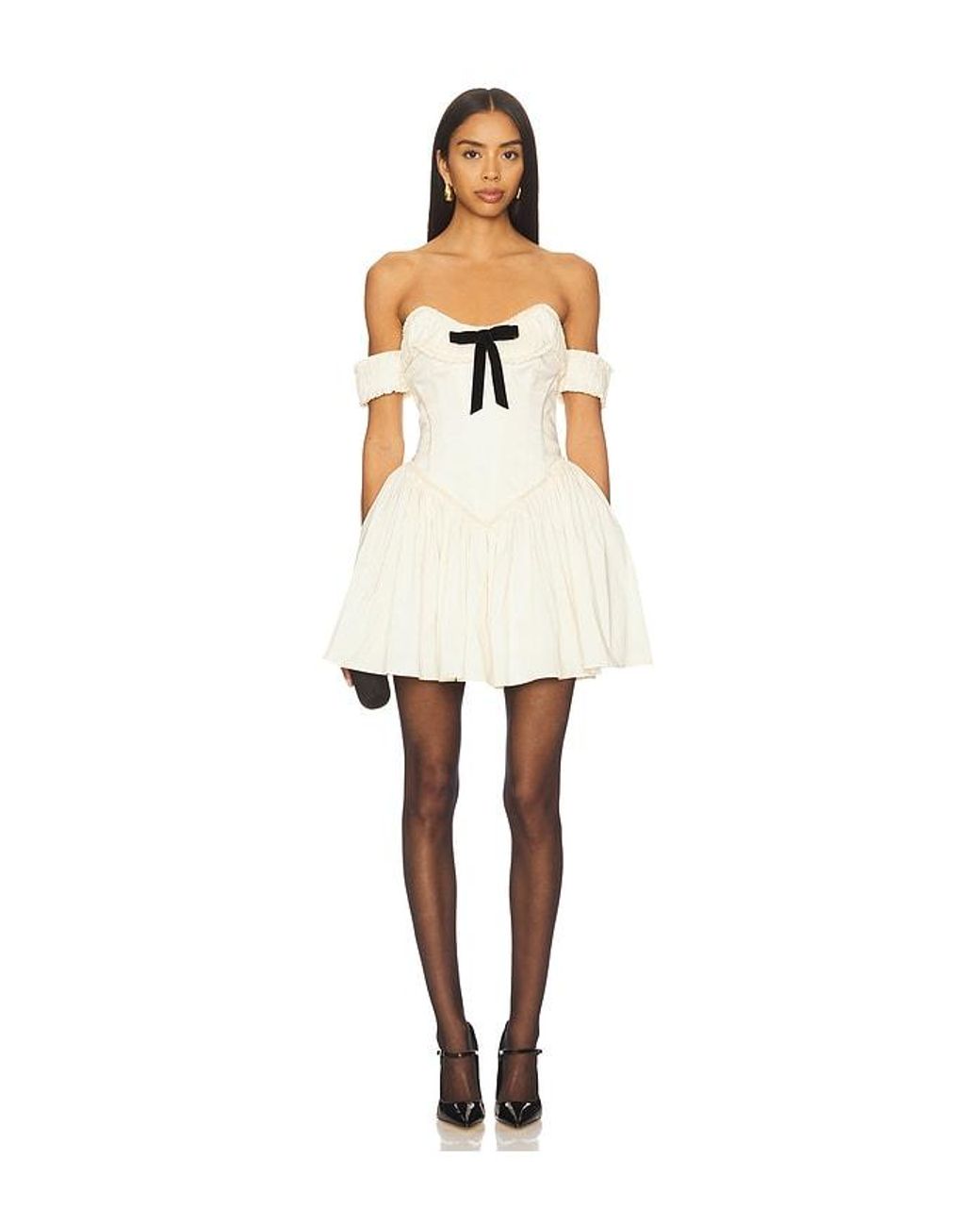 LPA White Audrea Mini Dress