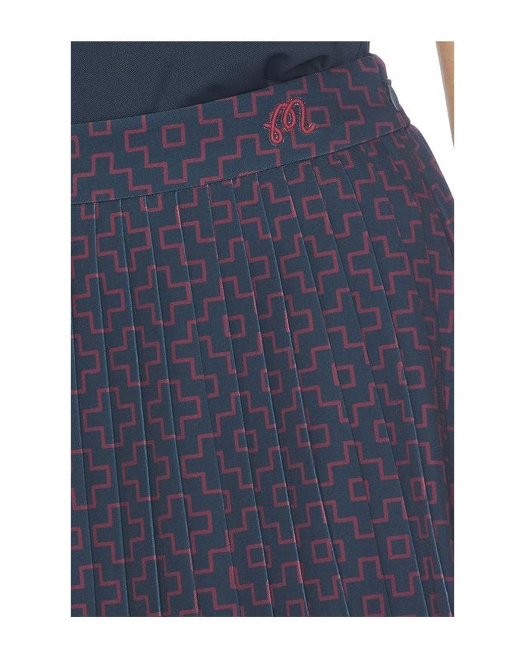 Malbon Blue Kate Sashiko Skirt