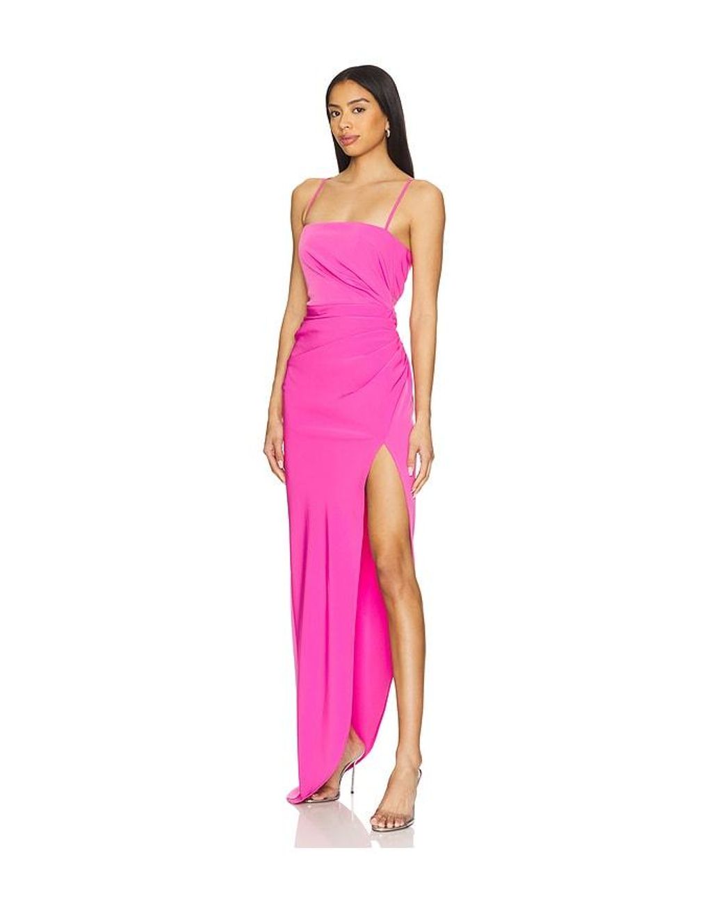 Lovers + Friends Pink Sabrina Gown