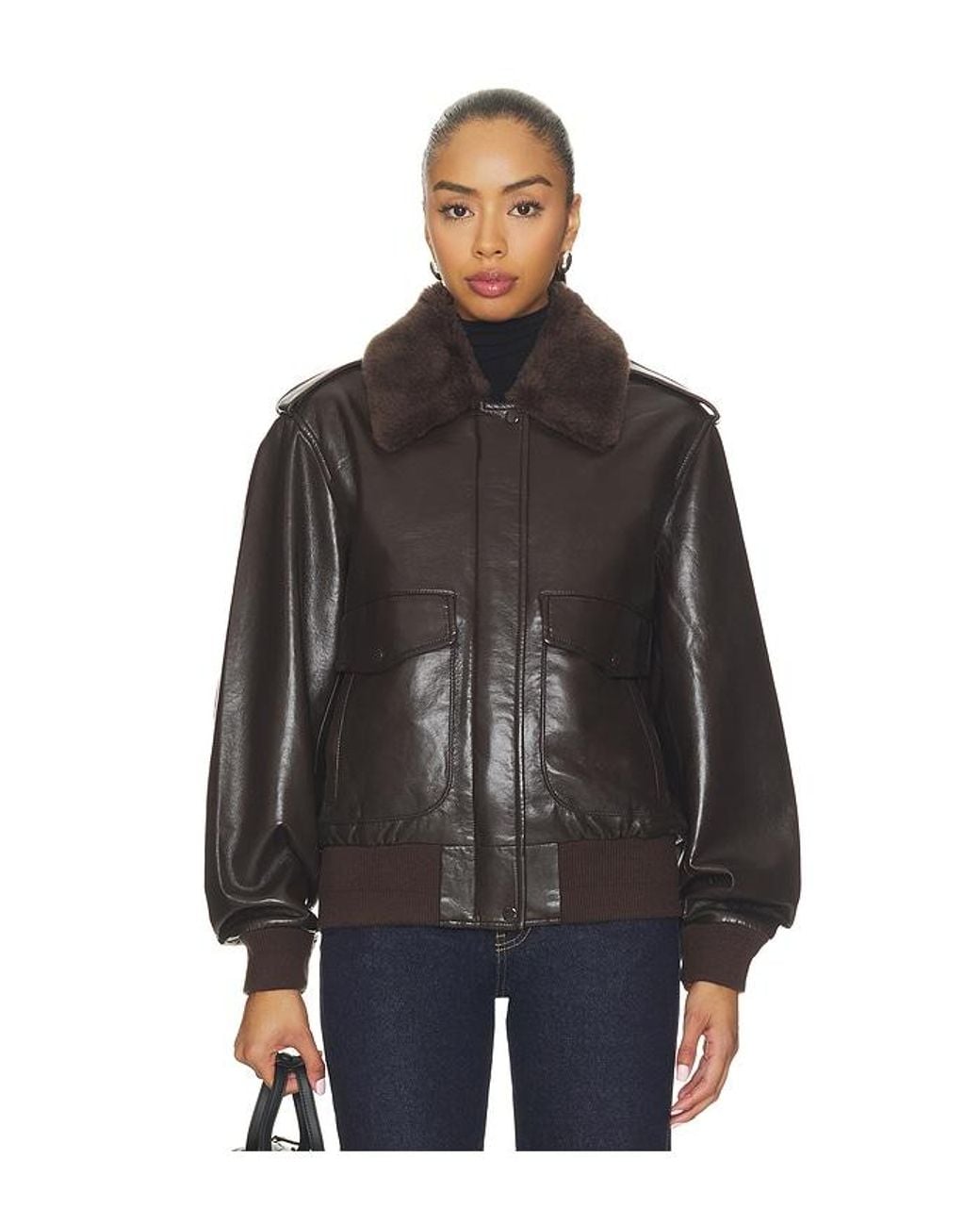 Citizens of Humanity Black Vintage Bomber Jacket