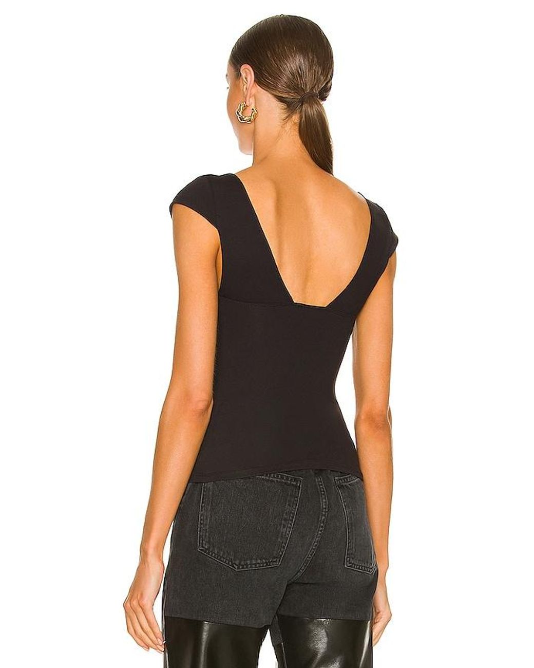 Free People Black Duo Corset Cami