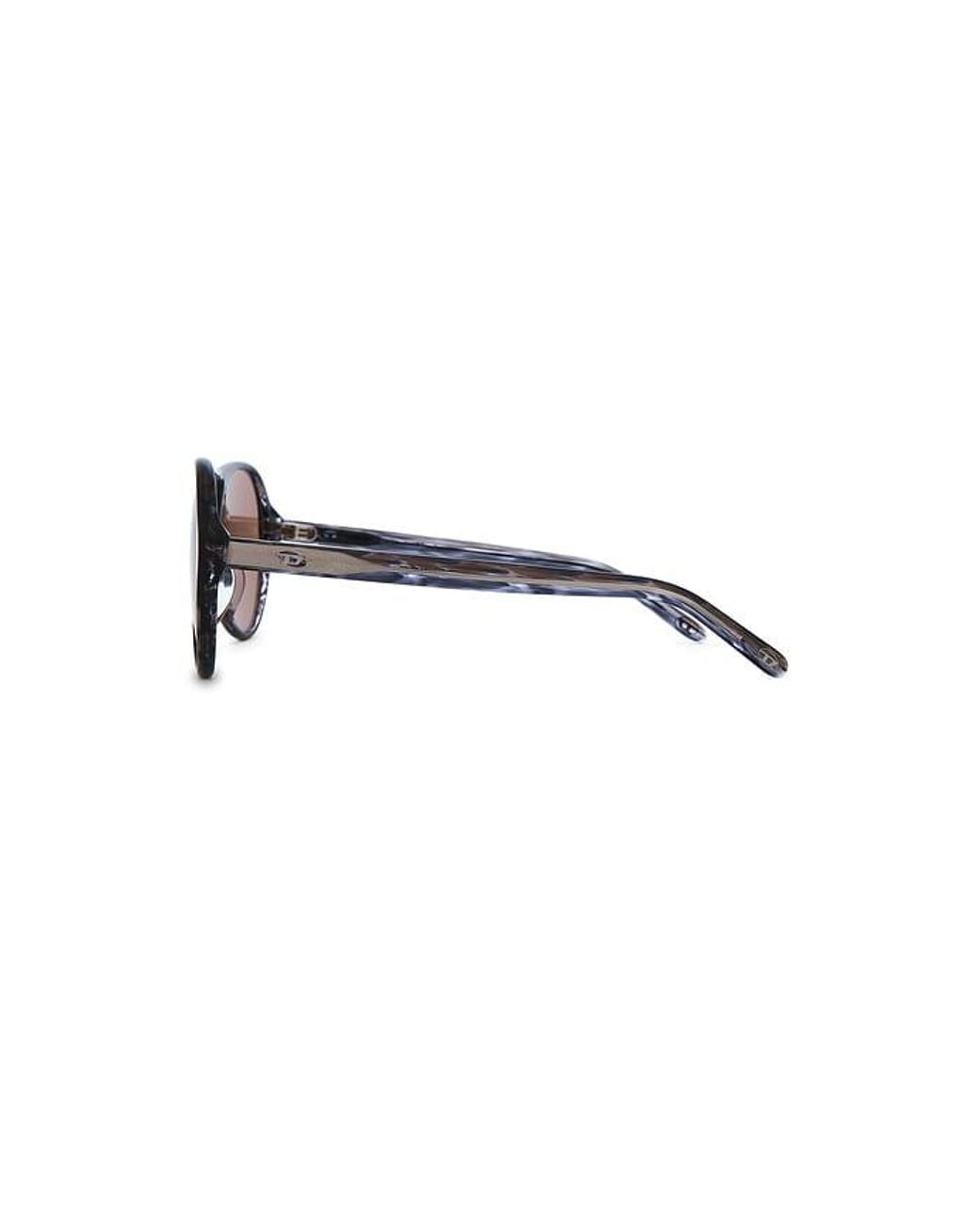 DIESEL Brown Pilot Sunglasses for men