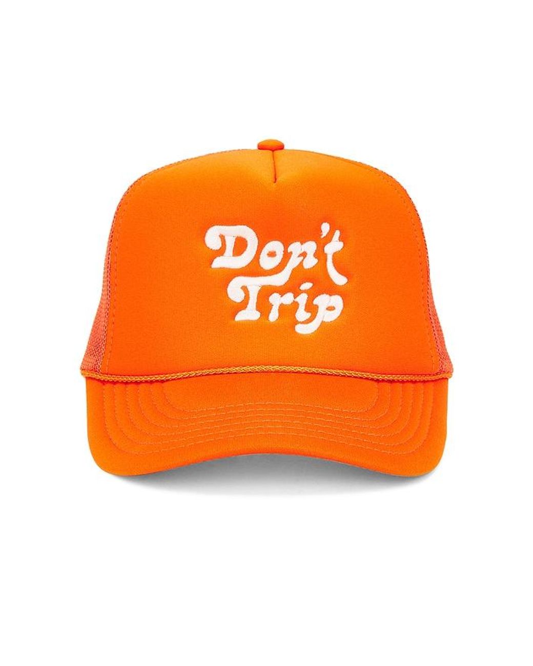 Free & Easy Orange Don't Trip Trucker Hat