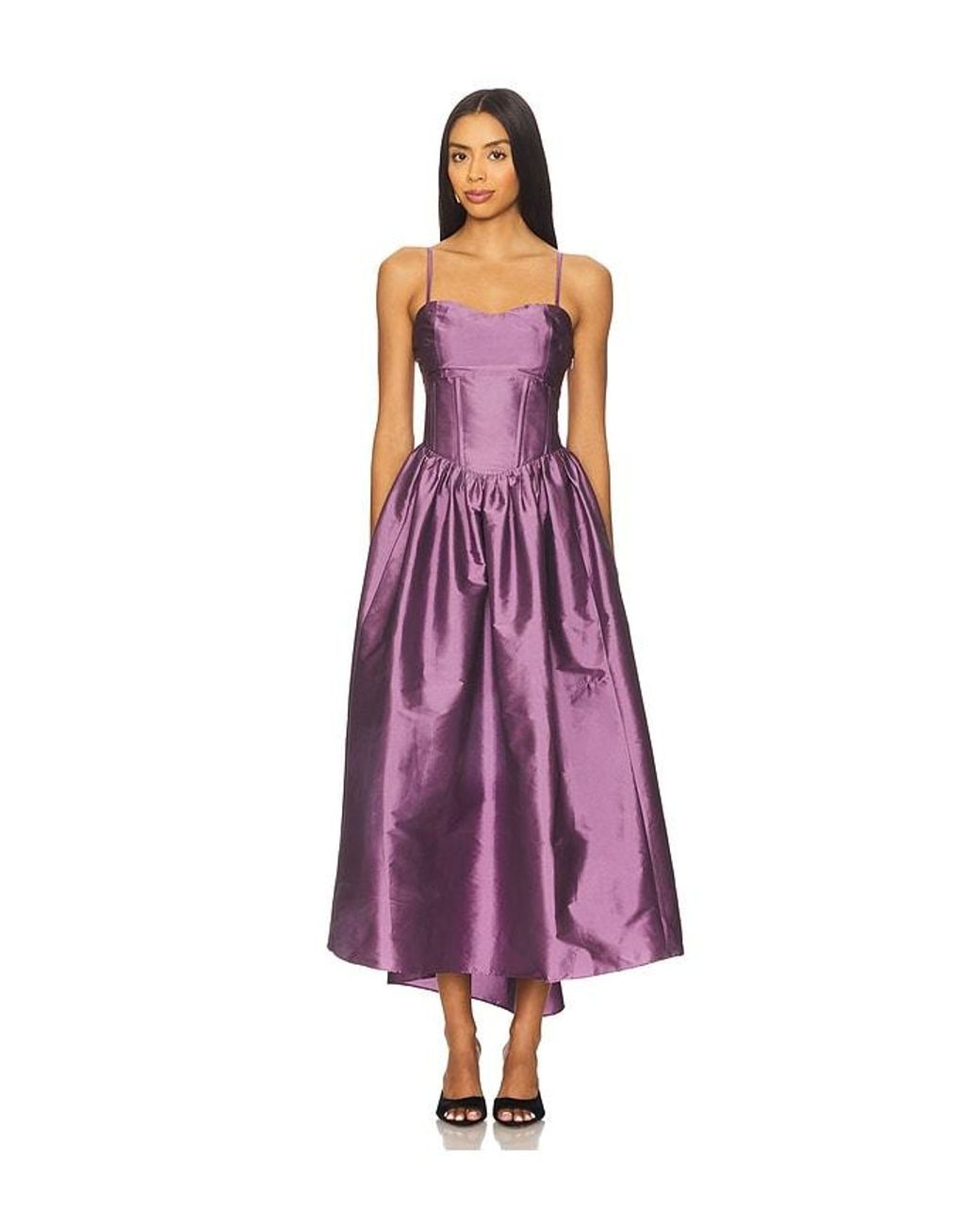 Azeeza Purple Naina Midi Dress