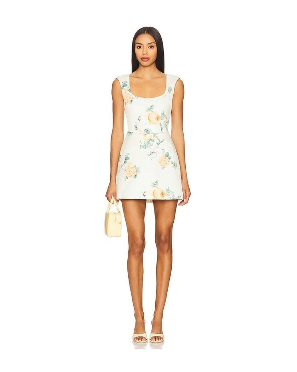 SAU LEE White Bryn Mini Dress