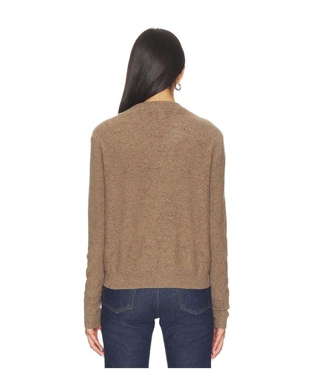 Autumn Cashmere Blue Sweater Mit Rundhalsausschnitt Intarsia